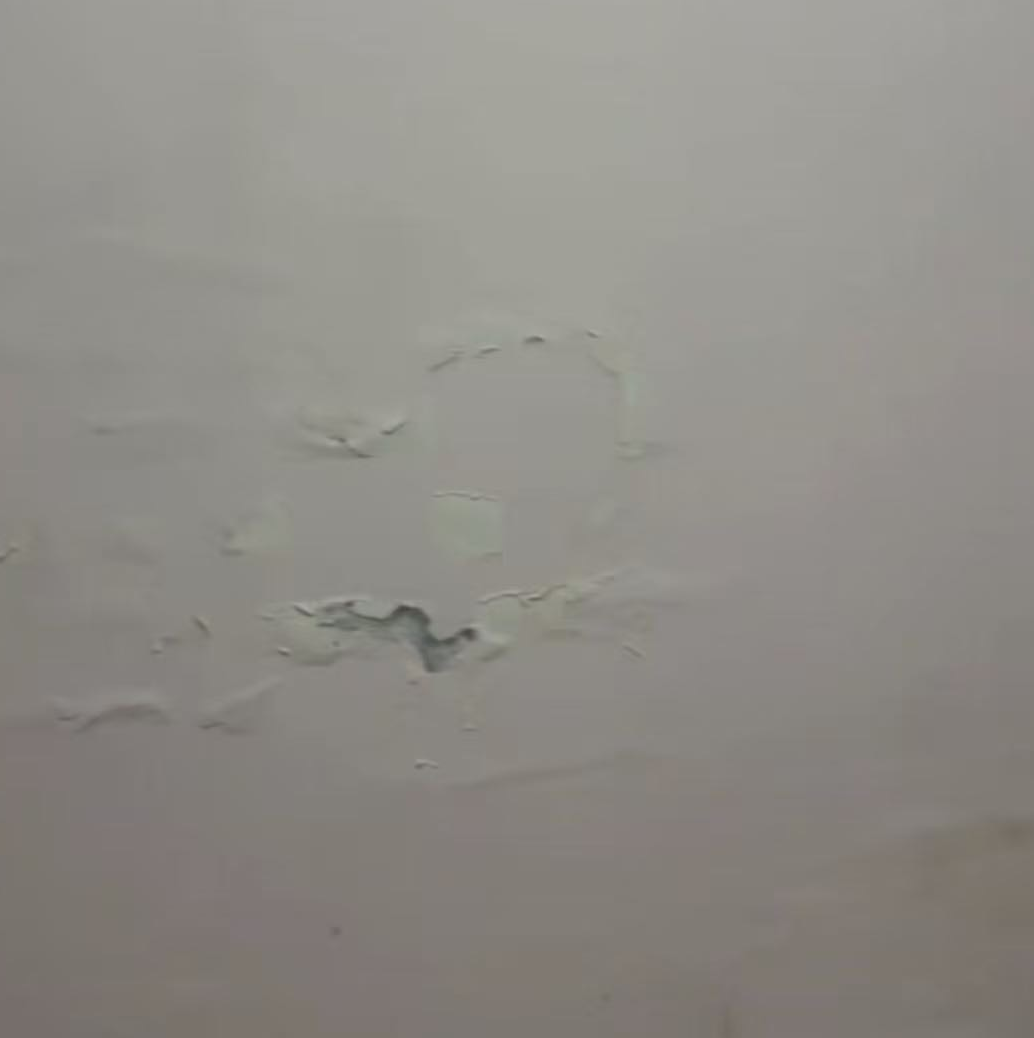 东景康庭门口墙面返碱掉皮