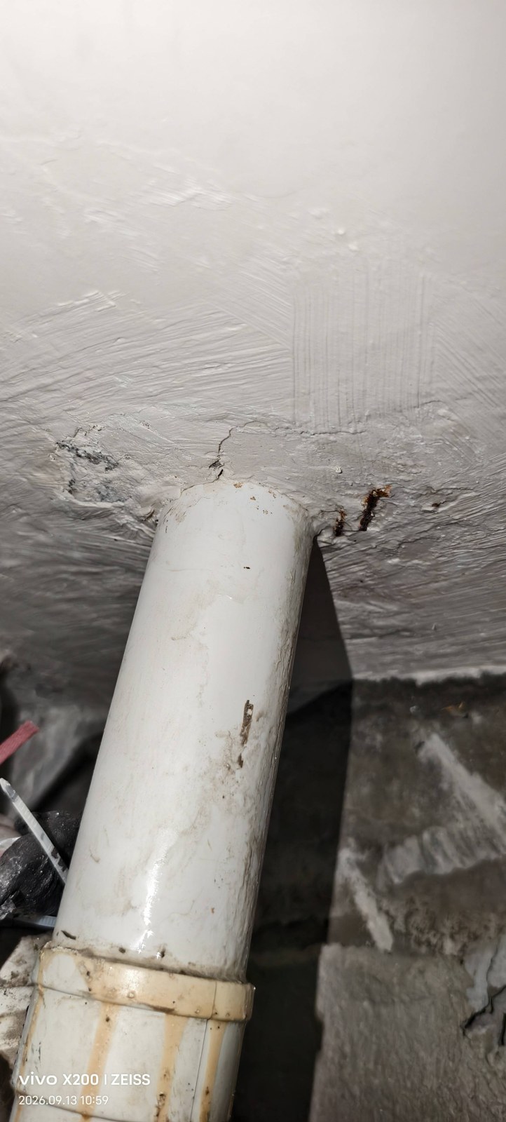 成都锦江区 检查现场：排水管路连接