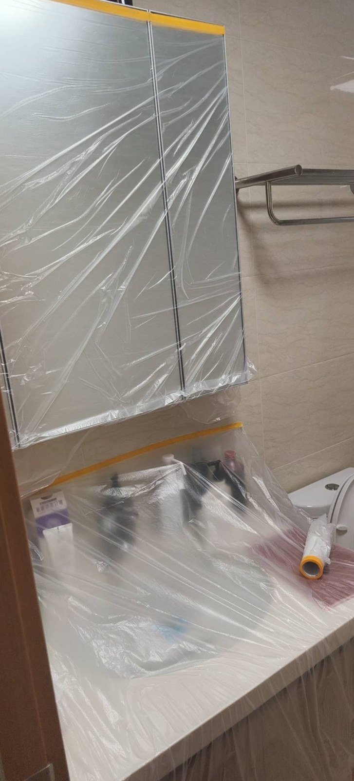 成都郫都区 成品保护：本案现场留图