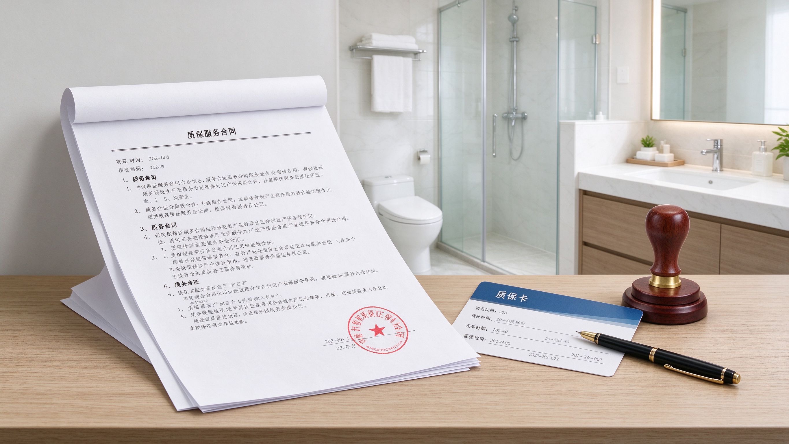 好一修书面合同与保修保障示意图